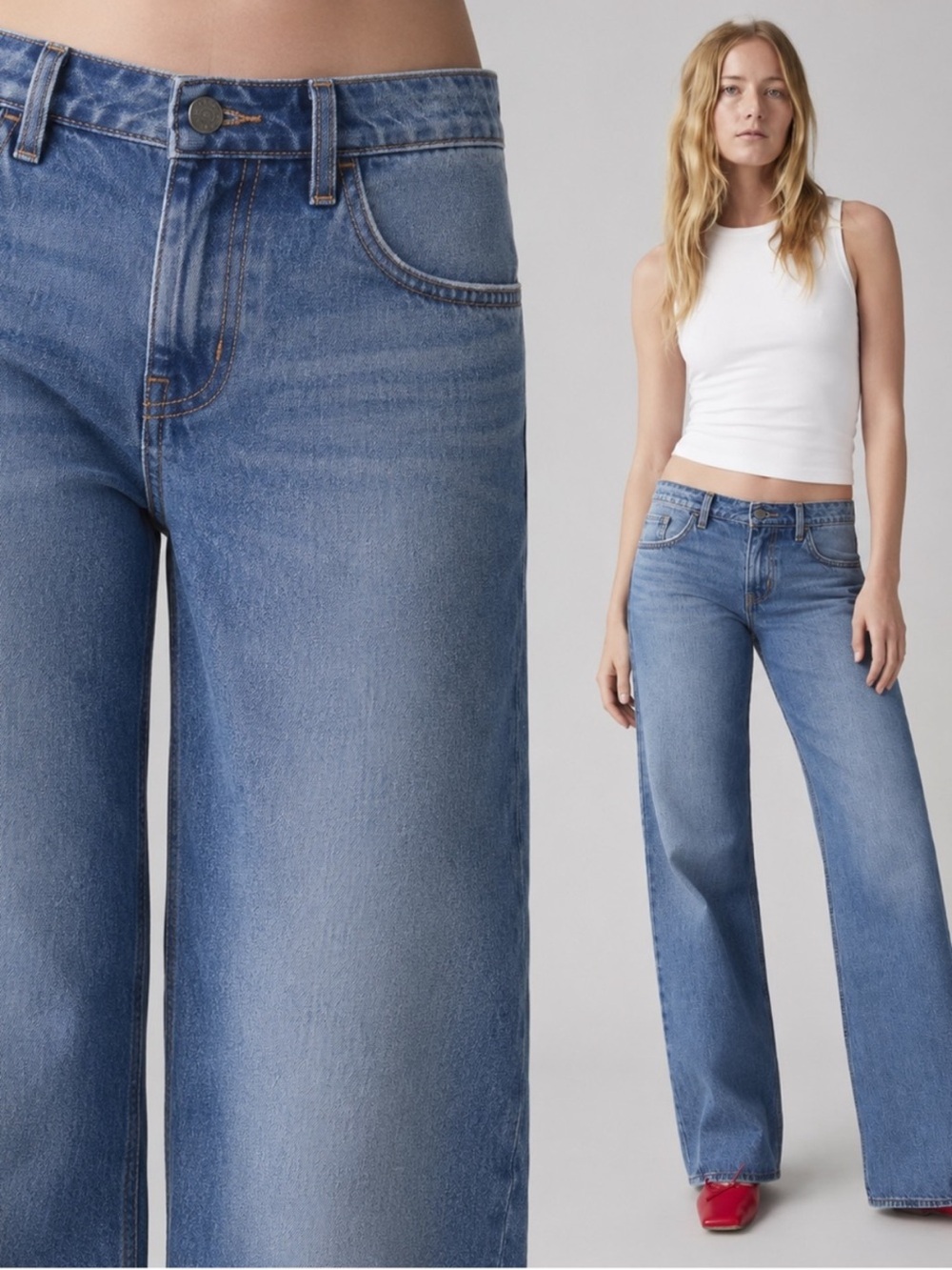 Levi's Low Loose Women's Jeans 27x30 "Real Recognize Real" Medium Wash NWT